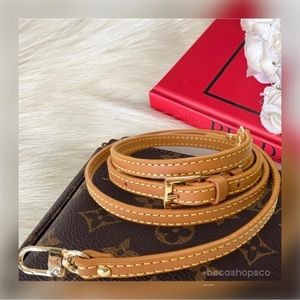 Natural Crossbody Vachetta Leather Strap Replacement For Louis Vuitton Croisette